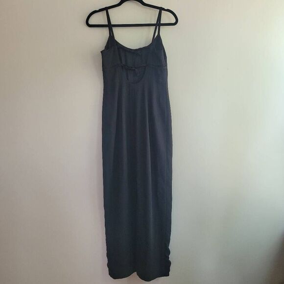 Vintage 90s Laundry by Shelli Segal maxi dress black babydoll empire waist‎ - Picture 2 of 10